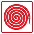 190 x 190mm Hose Reel Sign (ABS)
