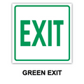 191 x 190mm Exit Sign (ABS)