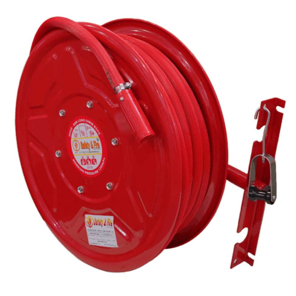 Fire Hose Reel - Complete with Nylon Nozzle